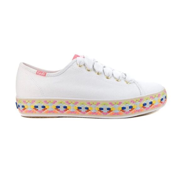 Keds Women's Triple Kick Foxing White Jutte Platform Sneakers WF62628 - Picture 1 of 11